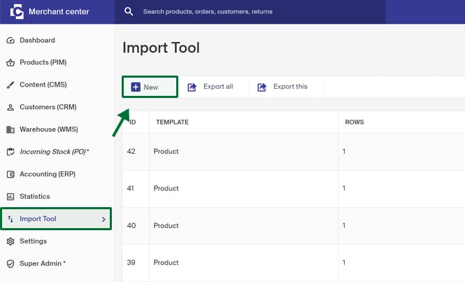 Create or update categories via import tool